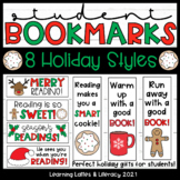 Christmas Holiday Bookmarks Student Gift Idea December Rea
