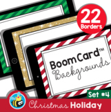 Christmas Holiday Boom Card™ Background Borders (Clipart) Set #4