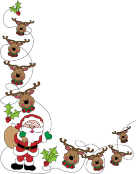 Creative Christmas Border Clip Art by Mezzie | Teachers Pay Teachers