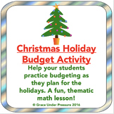 Christmas Holiday Budget Activity: Elementary Grades Finan