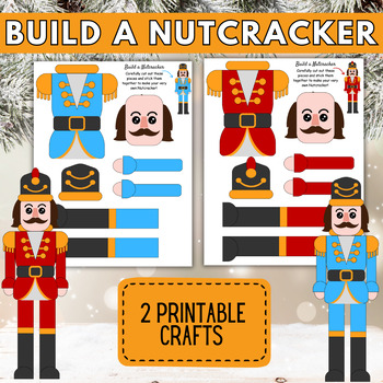 Preview of Christmas Holiday Build Your Own Nutcracker Craft Resource Activity, Decor,