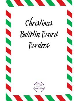 Christmas/Holiday Bulletin Board Borders by Raven Wolenski | TPT