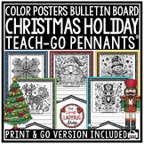 Christmas Holiday Coloring Pages Bulletin Board Focused Wo
