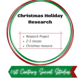 Christmas Holiday Country Research Worksheet