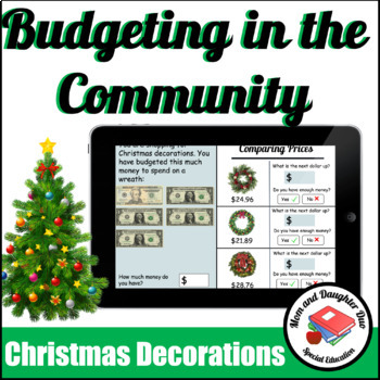 Christmas/Holiday Decorations Budgeting Special Education | TPT