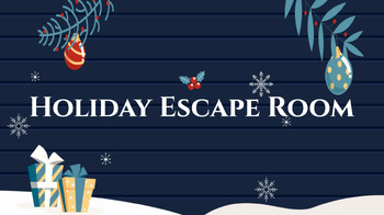 Preview of Christmas Holiday Escape Room