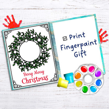 Photo Frame Craft | Christmas Holiday Finger Painting Craft | Parent Gift