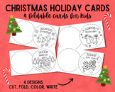 Christmas Holiday Foldable Card | Christmas Winter Activity