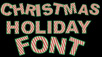 Preview of Christmas Holiday Font