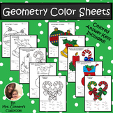 Christmas/Holiday Geometry Color Sheets (Congruence, Pytha