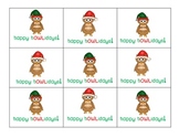 Christmas Holiday Gift Tag Labels Owl Themed