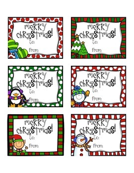 Christmas & Holiday Gift Tags (Editable & PDF) by The Doggone Good Teacher