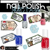 Christmas Holiday Gift Tags nail polish | Colleague or Par