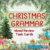 Christmas Holiday Grammar Review Task Cards for Middle School