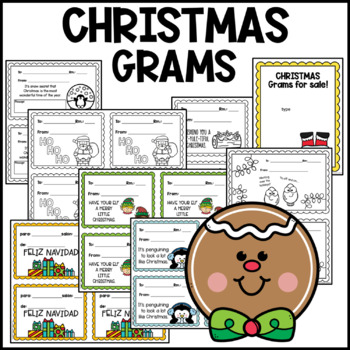 Preview of Christmas Holiday Grams for Student Council Candy Fundraiser Kindness grams