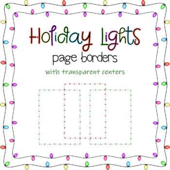 holiday lights page border