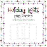 Christmas Holiday Lights Borders