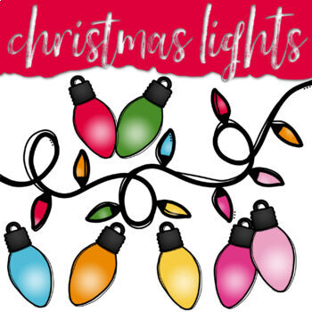 clipart of christmas holiday lights