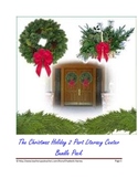 Christmas Holiday Literacy Center two part bundle pack