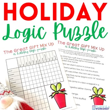 Preview of Christmas Holiday Logic Puzzle