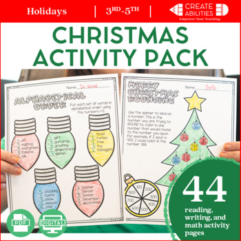Preview of Christmas Language Arts and Math Activities
