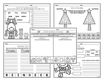 Christmas Holiday Printables and Worksheets by Josie's Classroom-Josie ...