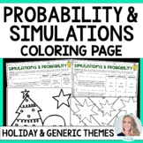Probability and Simulations Christmas Math Activity | Colo