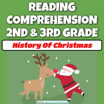 Preview of Christmas Holiday Reading Comprehension Passage 2nd and 3rd Grade