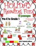 Christmas Holiday Reading comprehension passages and quest