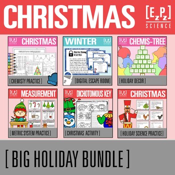 Download Christmas Holiday Science Big Bundle By Ezpz Science Tpt