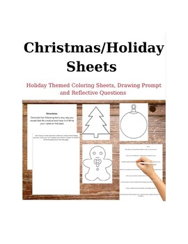 Preview of Christmas/ Holiday Sheets