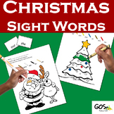 Christmas / Holiday Sight Words Coloring Sheets/Flashcards