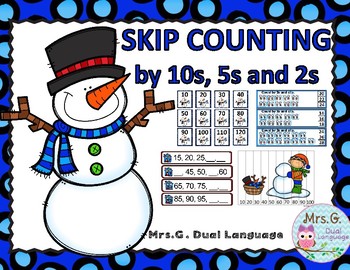 Preview of Winter Math Center  Skip Counting by 2s, 5s and 10s.