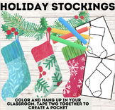 Christmas Holiday Stockings | Bulletin Board Idea Decoration