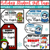 Christmas Holiday Student Gift Tags - Editable