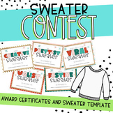 Christmas Holiday Sweater Contest Awards and Template