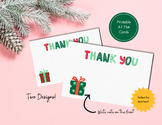 Christmas Thank You Notes From Teacher to Student or Paren