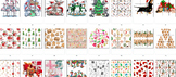 Christmas / Holiday Themed Logic / Matching 9-frame Puzzle