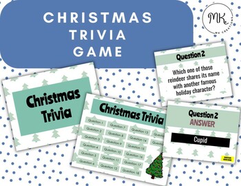 Preview of Christmas/Holiday Trivia Game Google Slides *NO PREP
