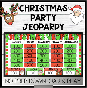 Christmas Holiday Trivia Jeopardy Game No Prep Activity by Summer Thompson