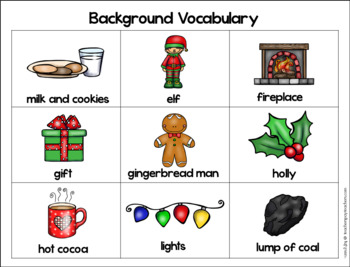 Christmas/Holiday Vocabulary Cards! by HannahJoy | TpT