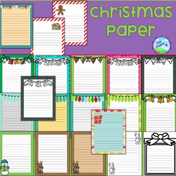Christmas/Holiday Writing Paper by Just Imagine | TpT