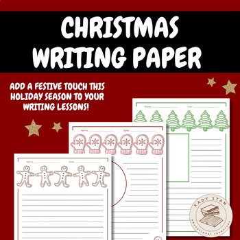Christmas Holiday Writing Paper Bundle - Pack 2 by Kady Stan | TPT