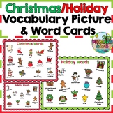 Christmas Holiday Words- Writing Center Vocabulary Picture
