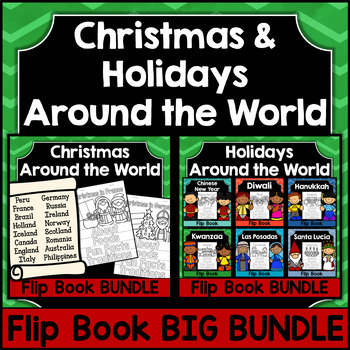 Preview of Christmas & Holidays Around the World Flip Book BIG BUNDLE