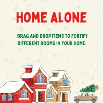Preview of Christmas Home Alone Escape Room Activity 