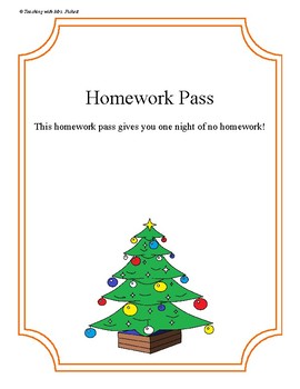 year 5 christmas homework