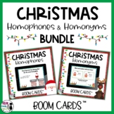 Christmas Homophones and Homonyms Boom Card Bundle