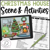 Christmas Speech Therapy Scene and Activities for Speech +
