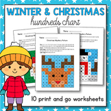 Christmas Hundreds Chart Christmas Color by Code Coloring 